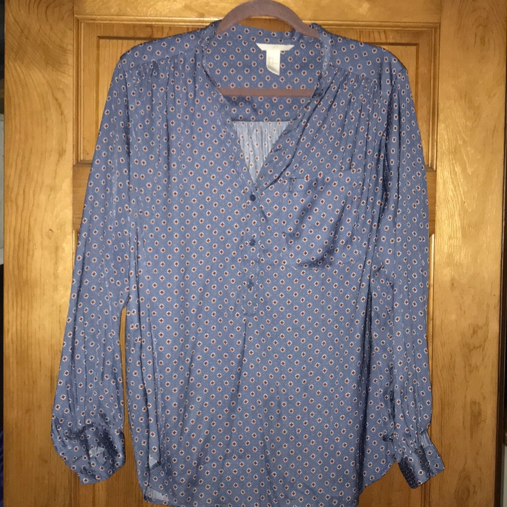 Royal blue blouse